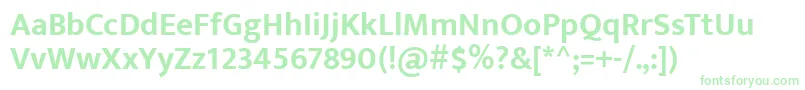 EkmuktaBold Font – Green Fonts on White Background