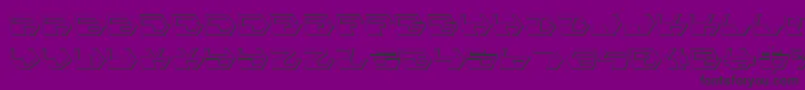 DeranianShadow Font – Black Fonts on Purple Background