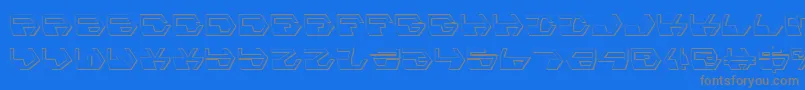 Шрифт DeranianShadow – серые шрифты на синем фоне