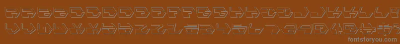 DeranianShadow Font – Gray Fonts on Brown Background