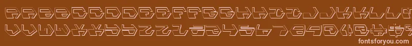 DeranianShadow Font – Pink Fonts on Brown Background
