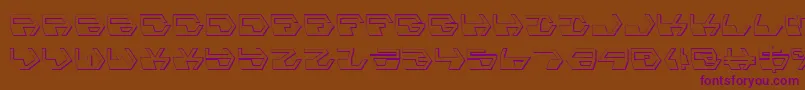 Weitere Informationen zur DeranianShadow-Schriftart DeranianShadow-Schriftart – Violette Schriften auf braunem Hintergrund