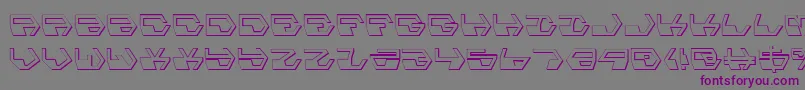 DeranianShadow Font – Purple Fonts on Gray Background