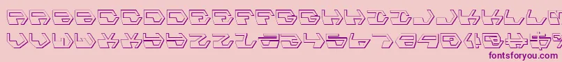 DeranianShadow Font – Purple Fonts on Pink Background
