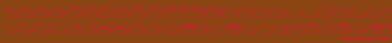 DeranianShadow Font – Red Fonts on Brown Background