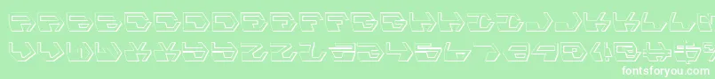 DeranianShadow Font – White Fonts on Green Background