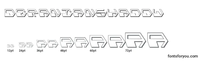 Tamaños de fuente DeranianShadow