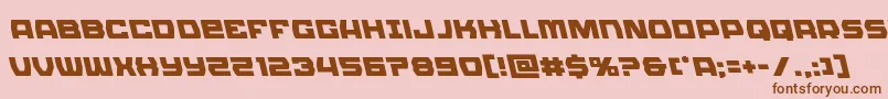 Olympiccarrierleft Font – Brown Fonts on Pink Background