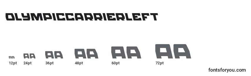 Olympiccarrierleft Font Sizes