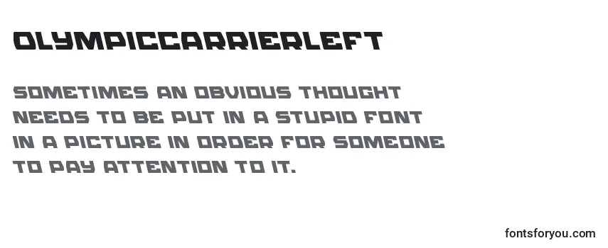 Olympiccarrierleft Font