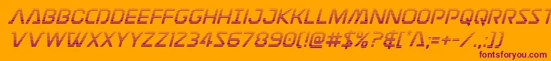 Discotechiagrad Font – Purple Fonts on Orange Background