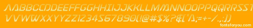 Discotechiagrad Font – White Fonts on Orange Background