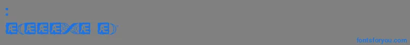 CodeOfLifeBrk-Schriftart – Blaue Schriften auf grauem Hintergrund
