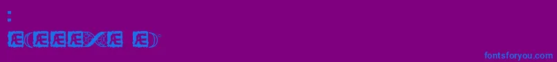 CodeOfLifeBrk Font – Blue Fonts on Purple Background