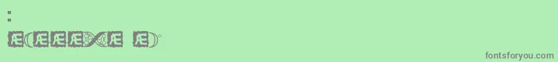 CodeOfLifeBrk Font – Gray Fonts on Green Background