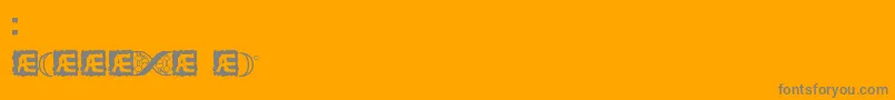 CodeOfLifeBrk Font – Gray Fonts on Orange Background
