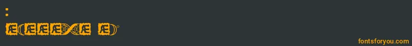 CodeOfLifeBrk Font – Orange Fonts on Black Background