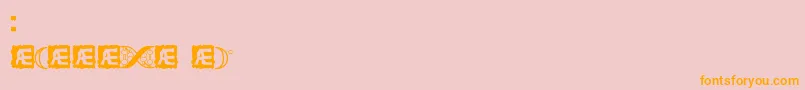 CodeOfLifeBrk Font – Orange Fonts on Pink Background