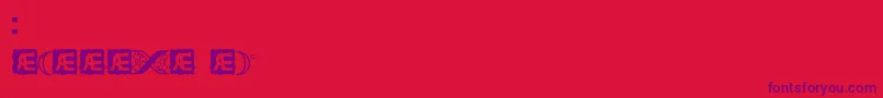 CodeOfLifeBrk Font – Purple Fonts on Red Background