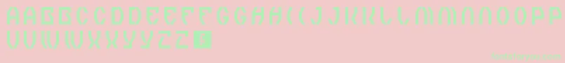 ZeroTheory Font – Green Fonts on Pink Background