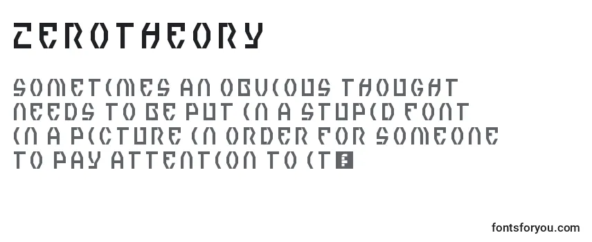 Шрифт ZeroTheory