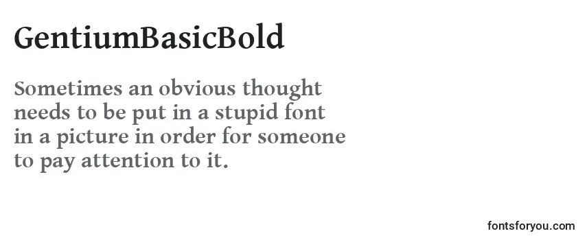 GentiumBasicBold Font