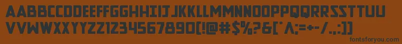 Newcomictitleexpand Font – Black Fonts on Brown Background