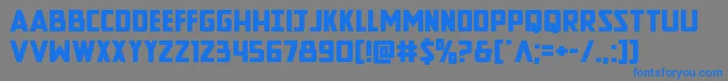 Newcomictitleexpand Font – Blue Fonts on Gray Background