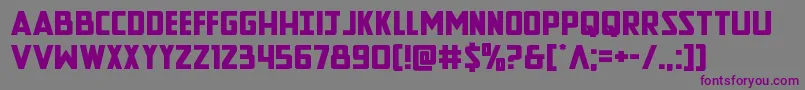 Newcomictitleexpand Font – Purple Fonts on Gray Background