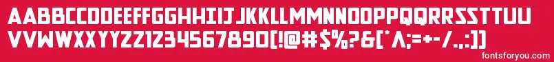 Newcomictitleexpand Font – White Fonts on Red Background