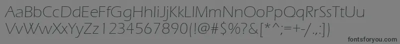 ErasLightItc Font – Black Fonts on Gray Background