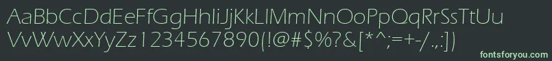 ErasLightItc Font – Green Fonts on Black Background