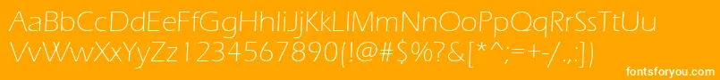 ErasLightItc Font – White Fonts on Orange Background