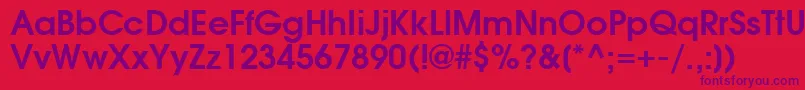 AgAvalancheBoldBold Font – Purple Fonts on Red Background