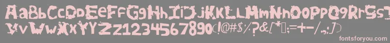 Avidanova-Schriftart – Rosa Schriften auf grauem Hintergrund