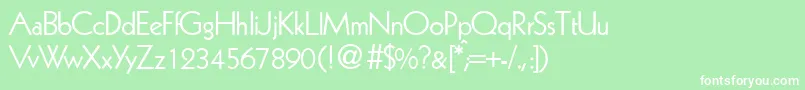 KabindbNormal Font – White Fonts on Green Background