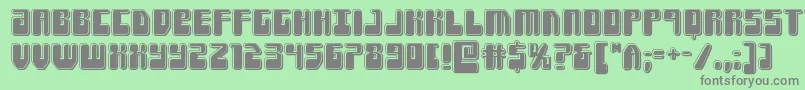 More about Forcemajeurebevel Font Forcemajeurebevel Font – Gray Fonts on Green Background