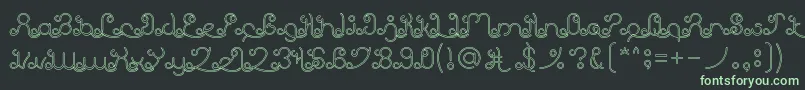 EtherealSkyHollow Font – Green Fonts on Black Background