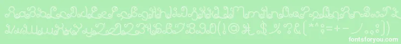 EtherealSkyHollow Font – White Fonts on Green Background