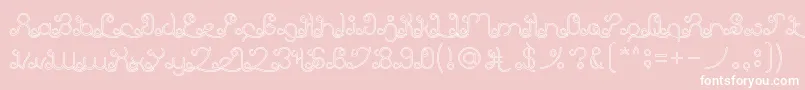 EtherealSkyHollow Font – White Fonts on Pink Background