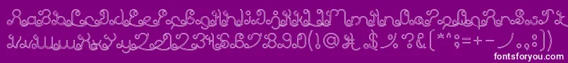 EtherealSkyHollow Font – White Fonts on Purple Background