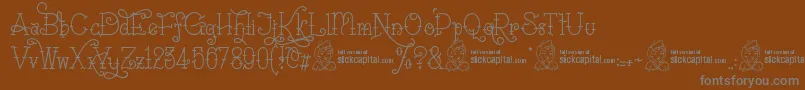 Подробнее о шрифте SailoretteTattoo Шрифт SailoretteTattoo – серые шрифты на коричневом фоне