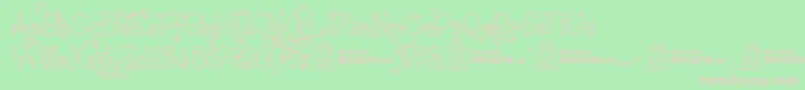 SailoretteTattoo Font – Pink Fonts on Green Background