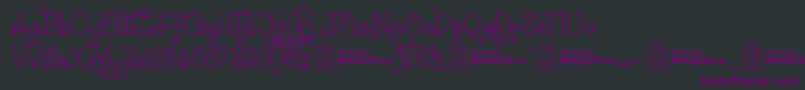 SailoretteTattoo Font – Purple Fonts on Black Background
