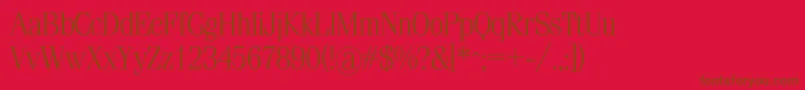 Police Simeizlightc – polices brunes sur fond rouge