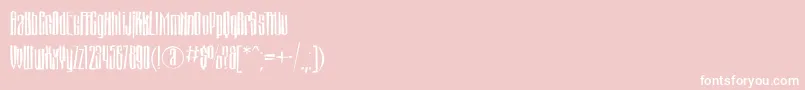 Montblancbrokenc Font – White Fonts on Pink Background