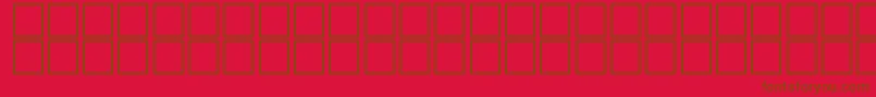 Jpgene1 Font – Brown Fonts on Red Background
