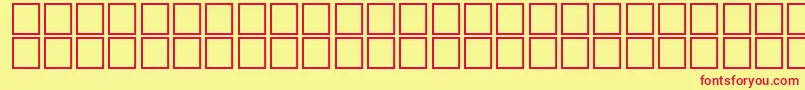 Jpgene1 Font – Red Fonts on Yellow Background