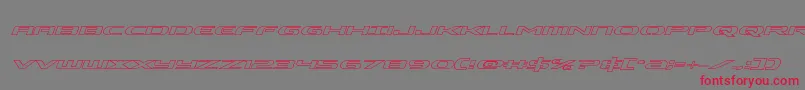 Alphamenoutital Font – Red Fonts on Gray Background