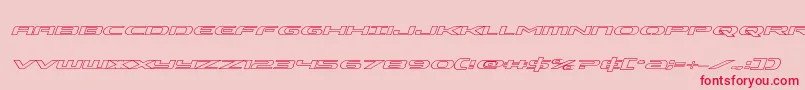 Alphamenoutital Font – Red Fonts on Pink Background